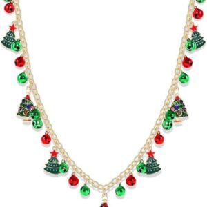 Christmas necklace with tree-shaped pendant