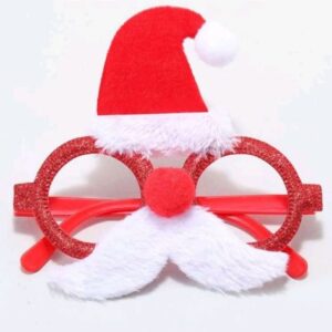 Christmas glasses in the shape of Santa Claus