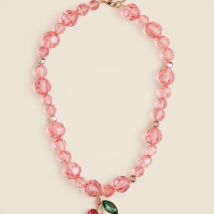 Necklace with cute cherry-shaped pendant