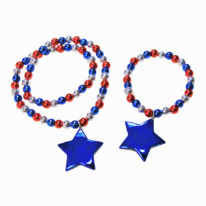 Independence Day necklace bracelet set