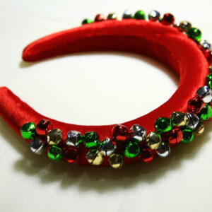 Headband with festive jingle bells