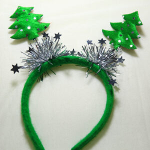 Festive Christmas tree headband