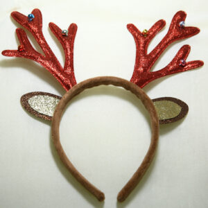 Headband with festive reindeer antlers