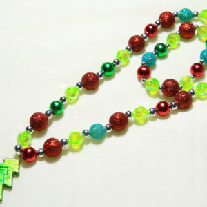 Necklace with a Christmas tree-shaped pendant