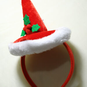 Christmas headband with a Santa hat design