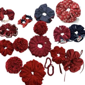 New Year's red hair accessory set